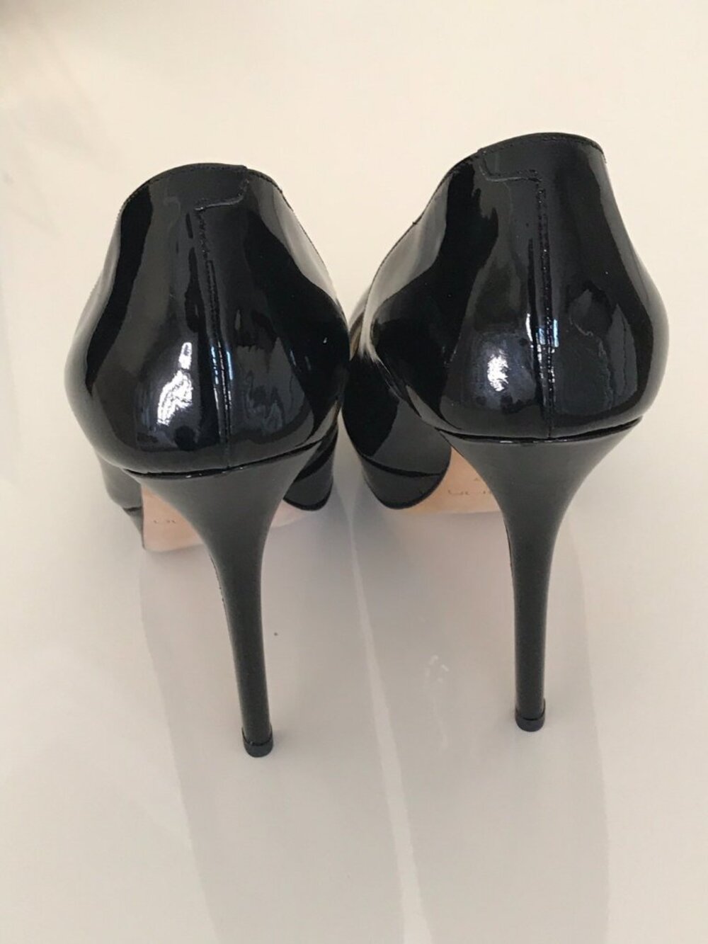 JIMMY CHOO Cosmic Black Patent Pump Heels - Picture 5 of 8